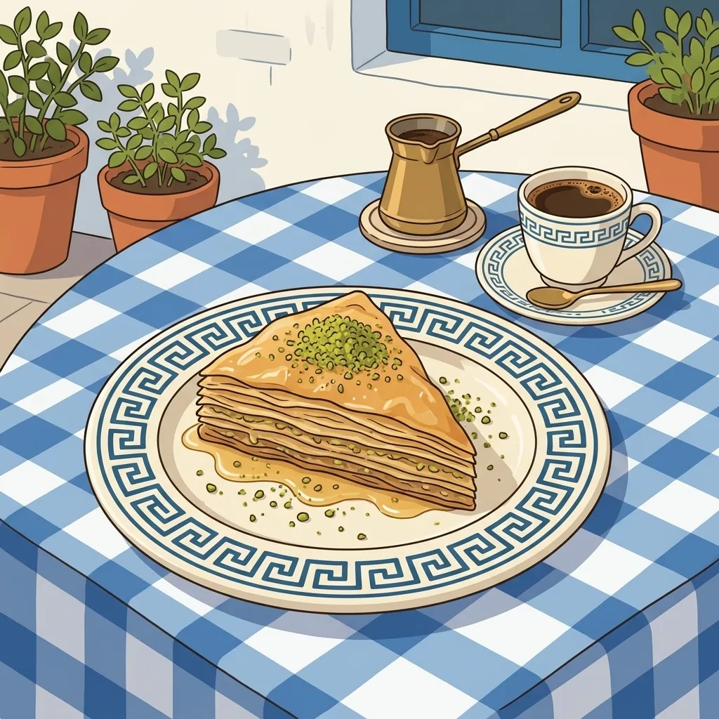 Hausgemachte Desserts — Taverna Samos — Griechisches Restaurant in Hamburg