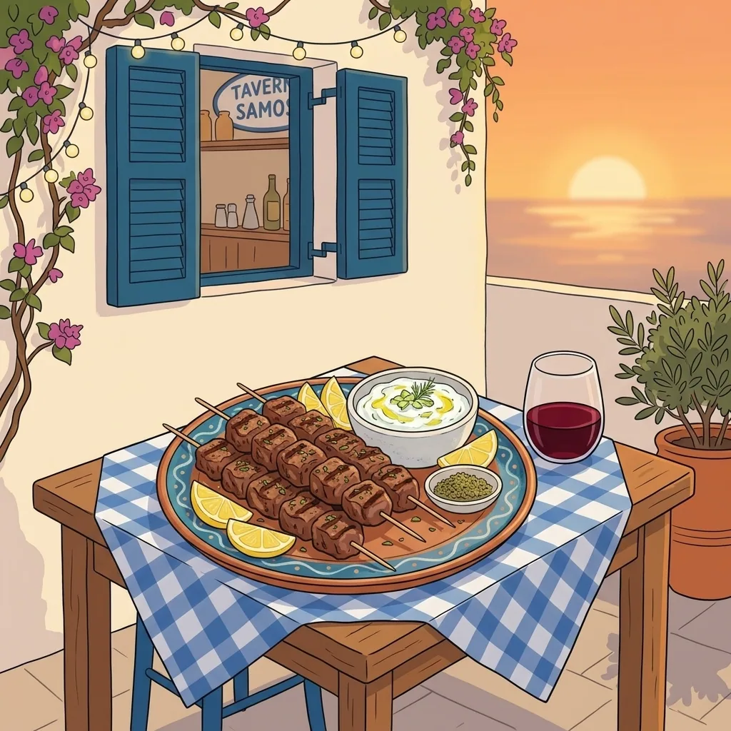 Vom Grill — Taverna Samos — Griechisches Restaurant in Hamburg